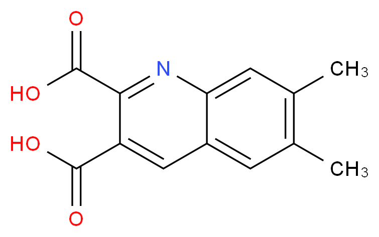 6,7-dimethylquinoline-2,3-dicarboxylic acid_分子结构_CAS_948294-45-9