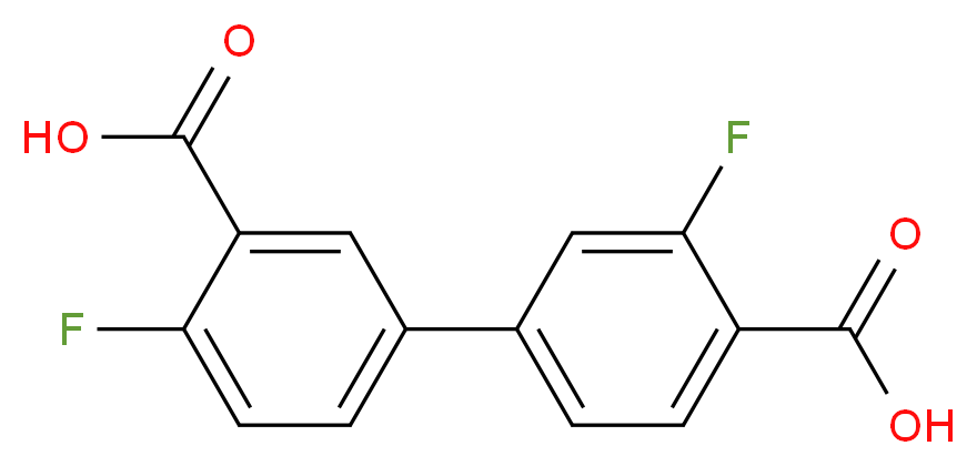 3',4-Difluoro-[1,1'-biphenyl]-3,4'-dicarboxylic acid_分子结构_CAS_1261956-34-6)