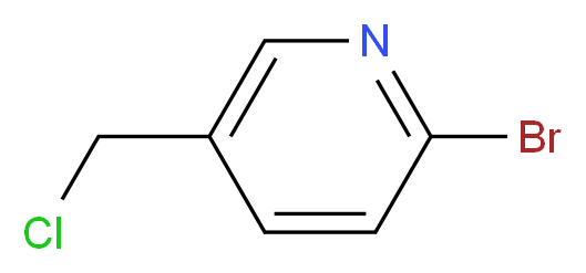 2-bromo-5-(chloromethyl)pyridine_分子结构_CAS_168173-56-6