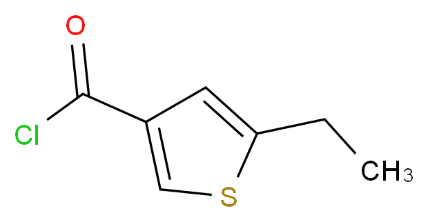 5-ethylthiophene-3-carbonyl chloride_分子结构_CAS_95330-74-8