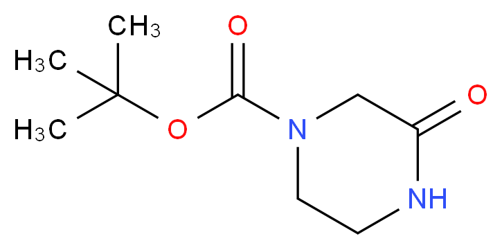 3-氧代-1-哌嗪羧酸叔丁酯_分子结构_CAS_76003-29-7)