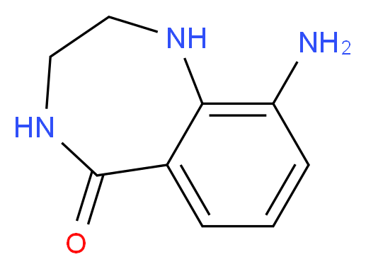 9-amino-2,3,4,5-tetrahydro-1H-1,4-benzodiazepin-5-one_分子结构_CAS_328546-66-3