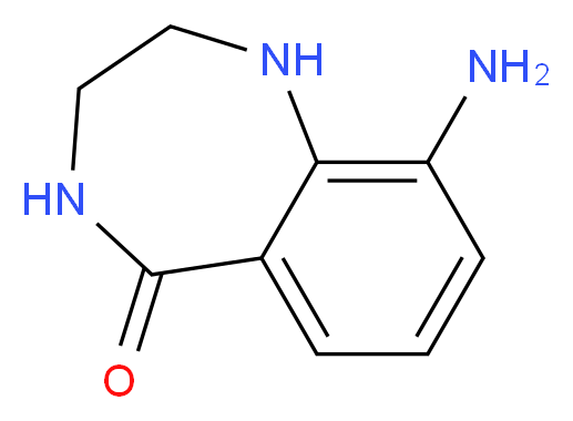 9-Amino-1,2,3,4-tetrahydro-5H-1,4-benzodiazepin-5-one_分子结构_CAS_328546-66-3)