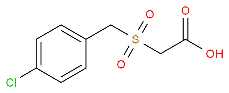 [(4-Chlorobenzyl)sulfonyl]acetic acid_分子结构_CAS_118672-20-1)