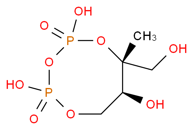 2-C-Methyl-D-erythritol-2,4-cyclopyrophosphate_分子结构_CAS_151435-51-7)