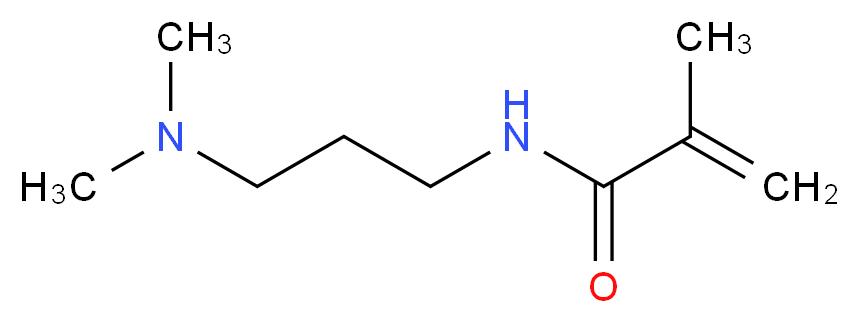 N-[3-(dimethylamino)propyl]-2-methylprop-2-enamide_分子结构_CAS_5205-93-6