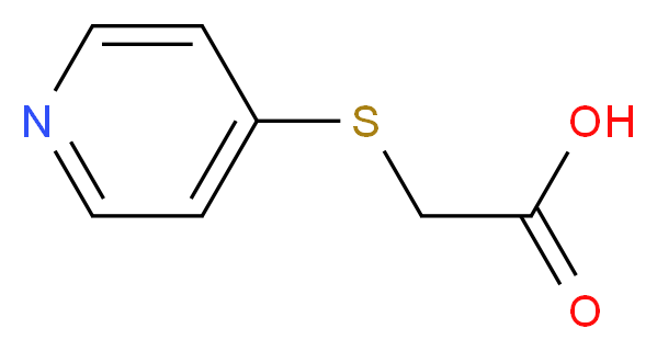 2-(pyridin-4-ylsulfanyl)acetic acid_分子结构_CAS_10351-19-6