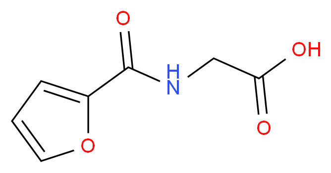 2-(furan-2-ylformamido)acetic acid_分子结构_CAS_5657-19-2