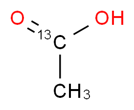 乙酸-1-13C,d4_分子结构_CAS_63459-47-2)