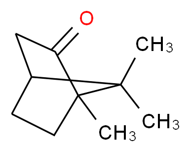 1,7,7-trimethylbicyclo[2.2.1]heptan-2-one_分子结构_CAS_21368-68-3