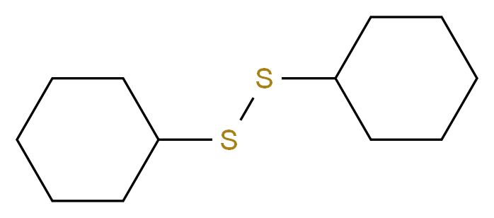 (cyclohexyldisulfanyl)cyclohexane_分子结构_CAS_2550-40-5