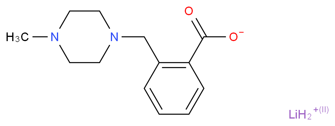 lithium(1+) ion 2-[(4-methylpiperazin-1-yl)methyl]benzoate_分子结构_CAS_915707-44-7