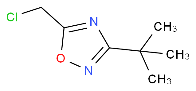 3-tert-butyl-5-(chloromethyl)-1,2,4-oxadiazole_分子结构_CAS_944901-64-8