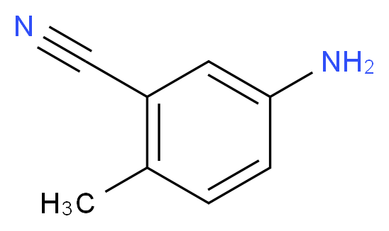 5-氨基-2-甲基苯甲腈_分子结构_CAS_50670-64-9)
