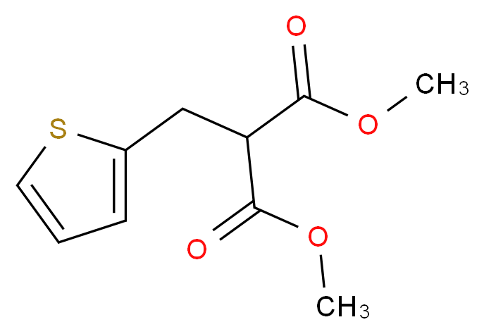 1,3-dimethyl 2-(thiophen-2-ylmethyl)propanedioate_分子结构_CAS_122308-25-2