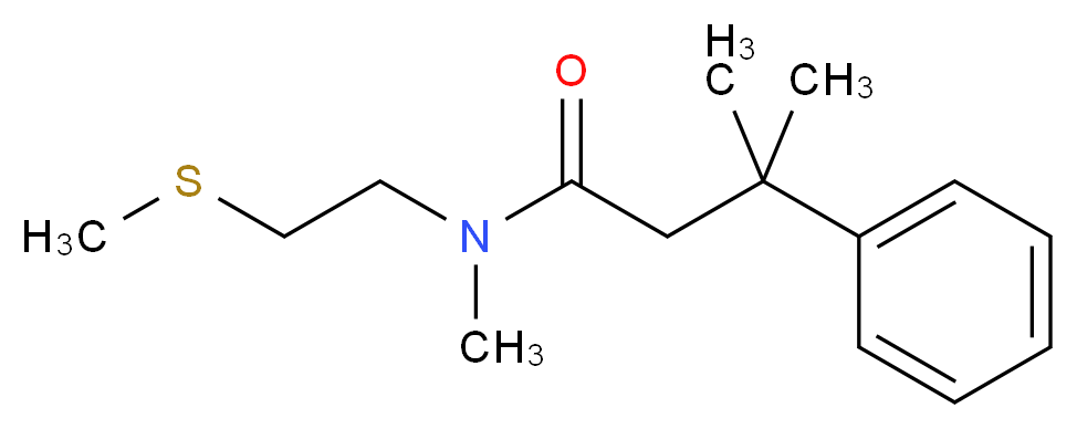 N,3-dimethyl-N-[2-(methylthio)ethyl]-3-phenylbutanamide_分子结构_CAS_)