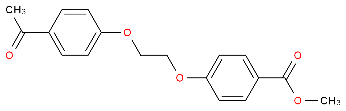 methyl 4-[2-(4-acetylphenoxy)ethoxy]benzenecarboxylate_分子结构_CAS_937601-85-9)
