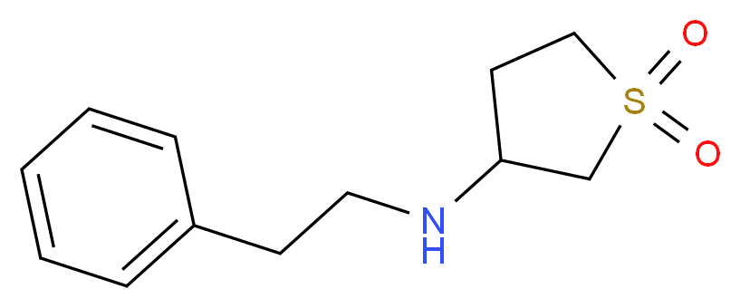 (1,1-Dioxo-tetrahydro-1lambda*6*-thiophen-3-yl)-phenethyl-amine_分子结构_CAS_)