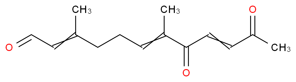 3,7-dimethyl-8,11-dioxododeca-2,6,9-trienal_分子结构_CAS_36518-11-3