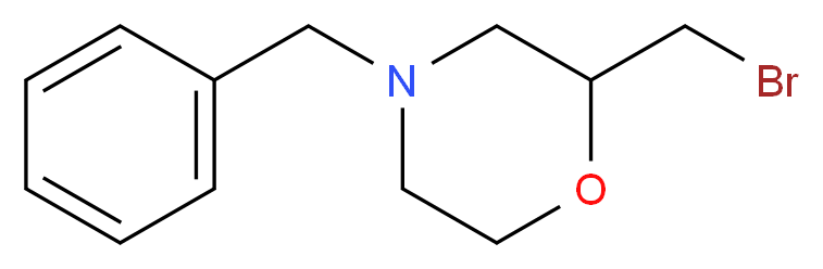 4-benzyl-2-(bromomethyl)morpholine_分子结构_CAS_306935-00-2