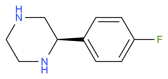 (2R)-2-(4-FLUOROPHENYL)PIPERAZINE_分子结构_CAS_1213496-32-2)