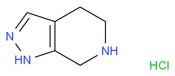 1H,4H,5H,6H,7H-pyrazolo[3,4-c]pyridine hydrochloride_分子结构_CAS_879668-17-4