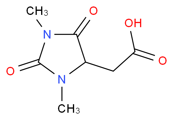 (1,3-dimethyl-2,5-dioxo-4-imidazolidinyl)acetic acid_分子结构_CAS_26972-48-5)