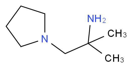 (1,1-dimethyl-2-pyrrolidin-1-ylethyl)amine_分子结构_CAS_34155-39-0)