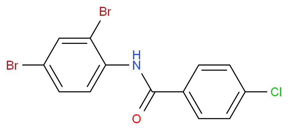 N-(2,4-Dibromophenyl)-4-chlorobenzamide_分子结构_CAS_541546-46-7)