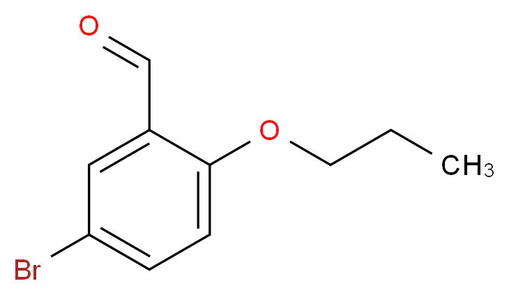 5-bromo-2-propoxybenzaldehyde_分子结构_CAS_61564-89-4