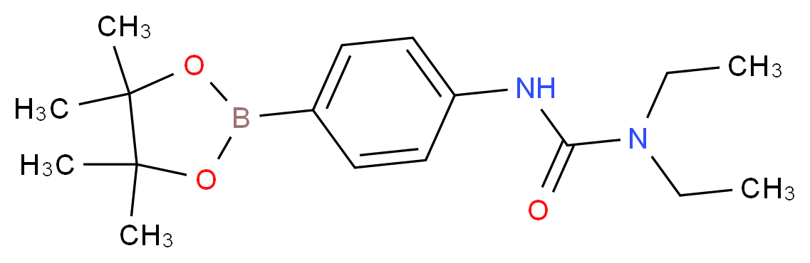 1,1-Diethyl-3-(4-(4,4,5,5-tetramethyl-1,3,2-dioxaborolan-2-yl)phenyl)urea_分子结构_CAS_874290-94-5)