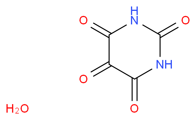 Pyrimidine-2,4,5,6(1H,3H)-tetraone hydrate_分子结构_CAS_2244-11-3)
