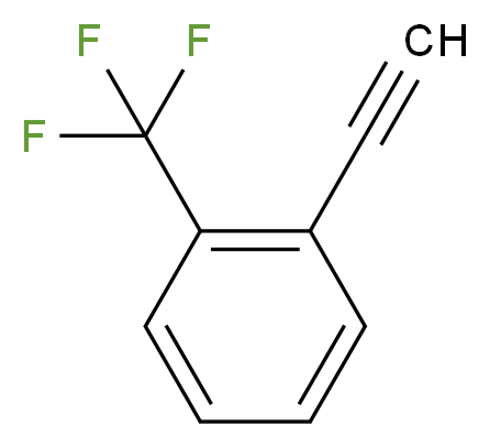 1-ethynyl-2-(trifluoromethyl)benzene_分子结构_CAS_704-41-6