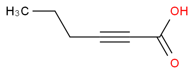 hex-2-ynoic acid_分子结构_CAS_764-33-0