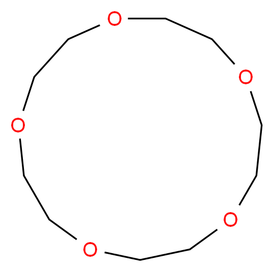 1,4,7,10,13-pentaoxacyclopentadecane_分子结构_CAS_33100-27-5