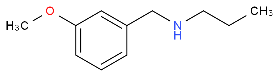 [(3-methoxyphenyl)methyl](propyl)amine_分子结构_CAS_764651-75-4