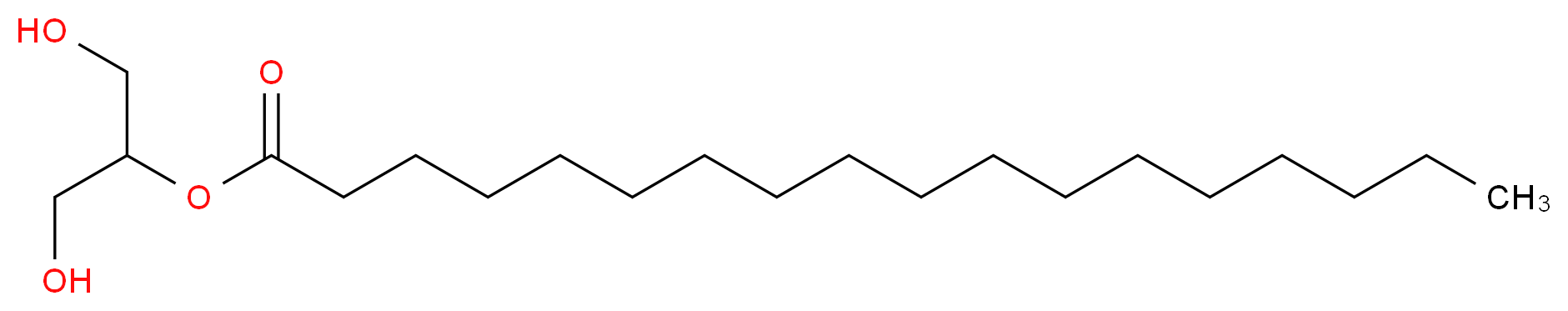 1,3-dihydroxypropan-2-yl octadecanoate_分子结构_CAS_621-61-4