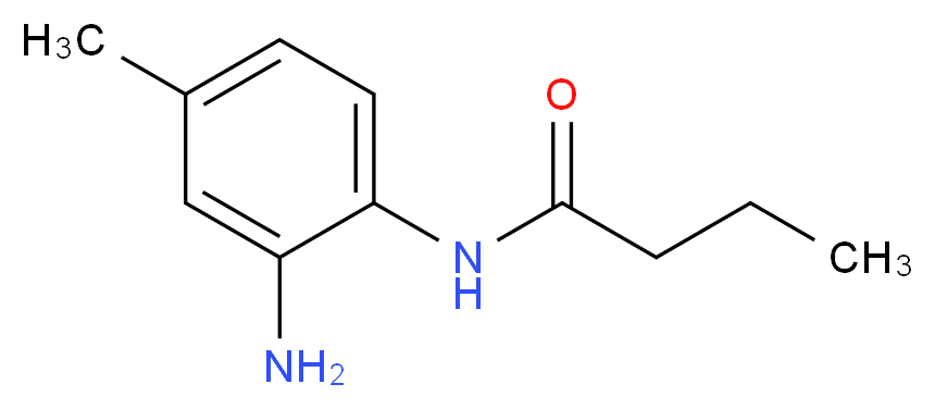 N-(2-amino-4-methylphenyl)butanamide_分子结构_CAS_861534-82-9)