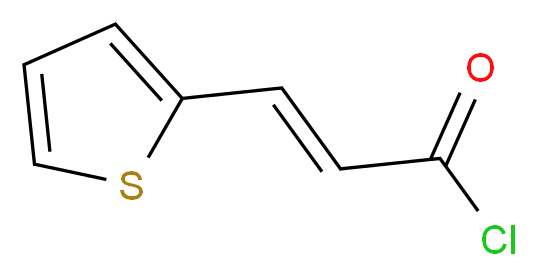 (2E)-3-(thiophen-2-yl)prop-2-enoyl chloride_分子结构_CAS_28424-61-5