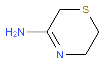 5,6-Dihydro-2H-[1,4]thiazin-3-ylamine_分子结构_CAS_73028-67-8)