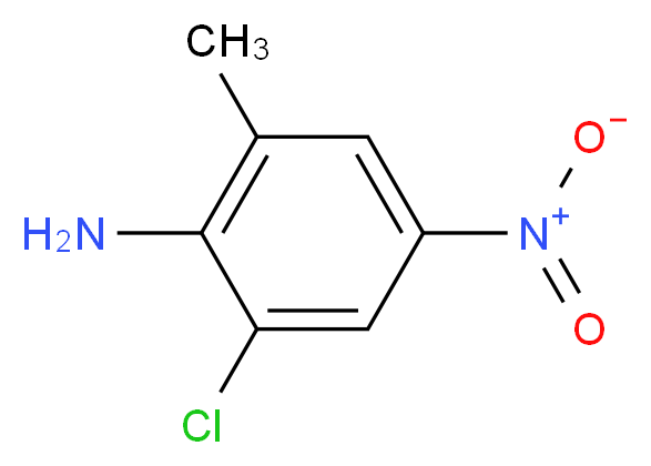 2-Chloro-6-methyl-4-nitroaniline_分子结构_CAS_69951-02-6)