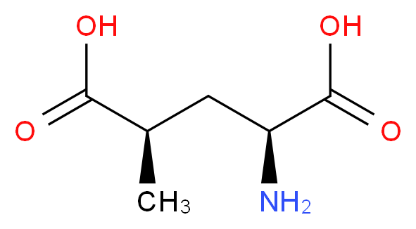 (2S,4R)-2-amino-4-methylpentanedioic acid_分子结构_CAS_31137-74-3