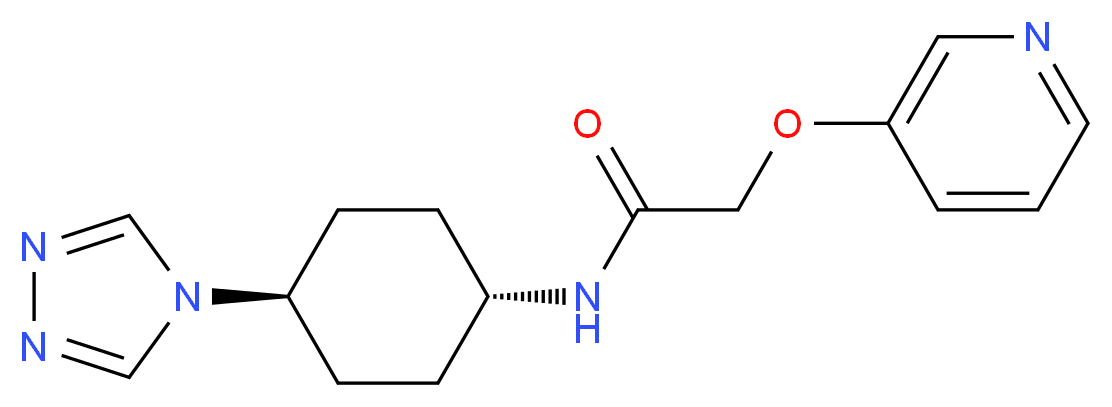 2-(pyridin-3-yloxy)-N-[trans-4-(4H-1,2,4-triazol-4-yl)cyclohexyl]acetamide_分子结构_CAS_)
