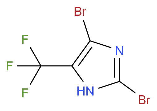 2,4-Dibromo-5-(trifluoromethyl)-1H-imidazole_分子结构_CAS_81654-02-6)