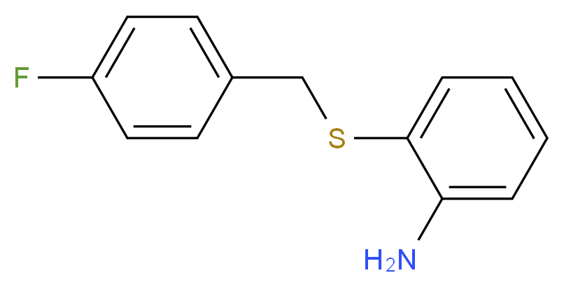 2-{[(4-fluorophenyl)methyl]sulfanyl}aniline_分子结构_CAS_710292-49-2