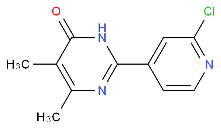 2-(2-chloropyridin-4-yl)-5,6-dimethylpyrimidin-4(3H)-one_分子结构_CAS_)