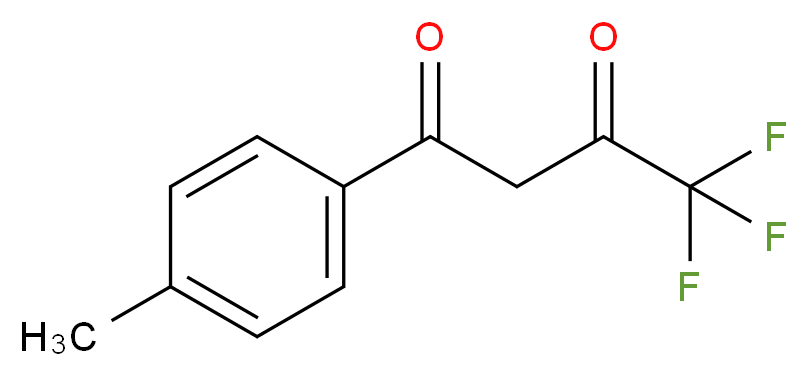 4,4,4-trifluoro-1-(4-methylphenyl)butane-1,3-dione_分子结构_CAS_720-94-5