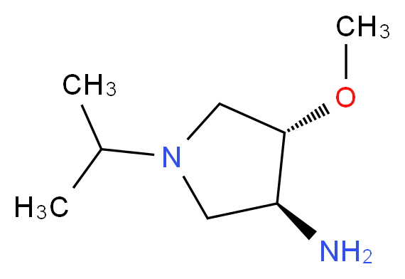 trans-1-isopropyl-4-methoxy-3-pyrrolidinamine_分子结构_CAS_1212390-64-1)