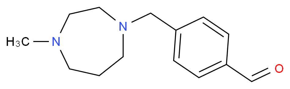 4-[(4-methyl-1,4-diazepan-1-yl)methyl]benzaldehyde_分子结构_CAS_884507-48-6