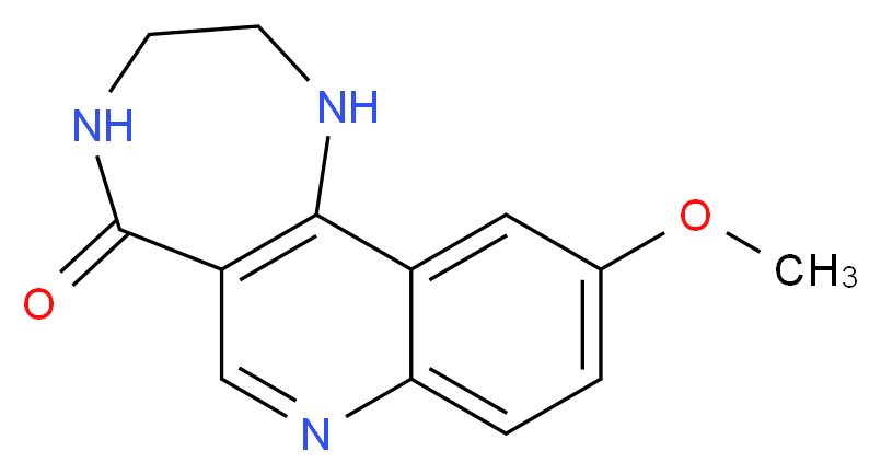 10-methoxy-3,4-dihydro-1H-[1,4]diazepino[6,5-c]quinolin-5(2H)-one_分子结构_CAS_)